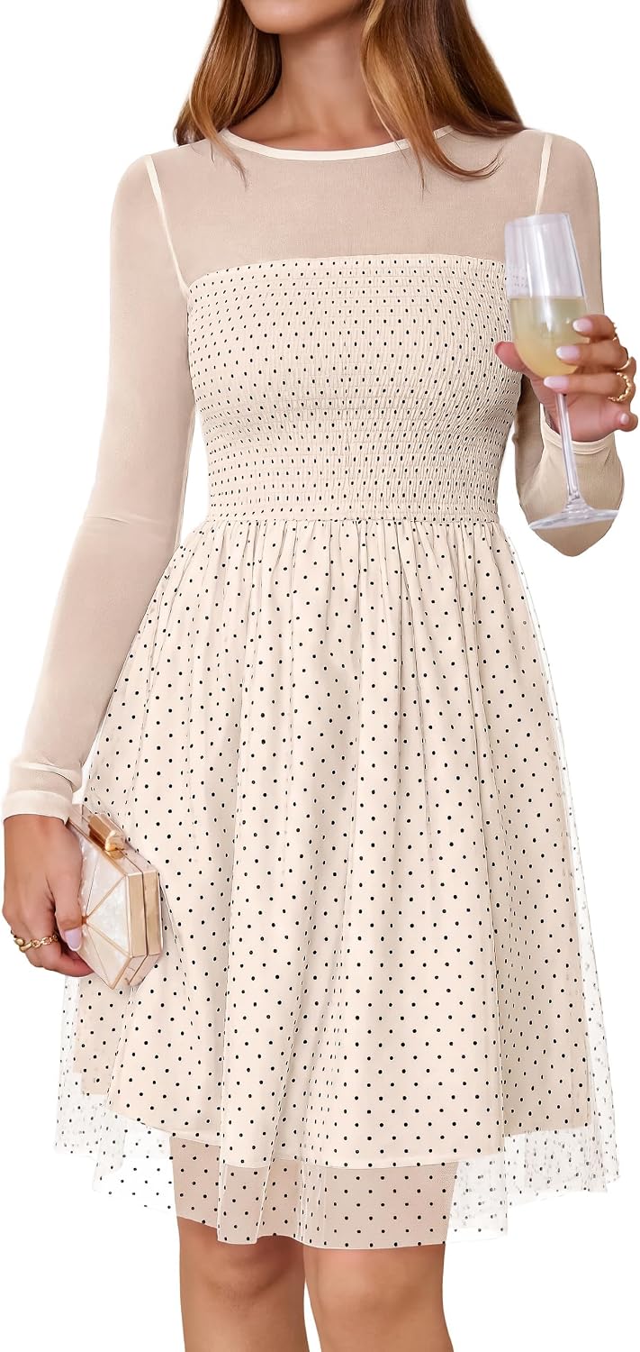 Sheer Mesh Mini Dress