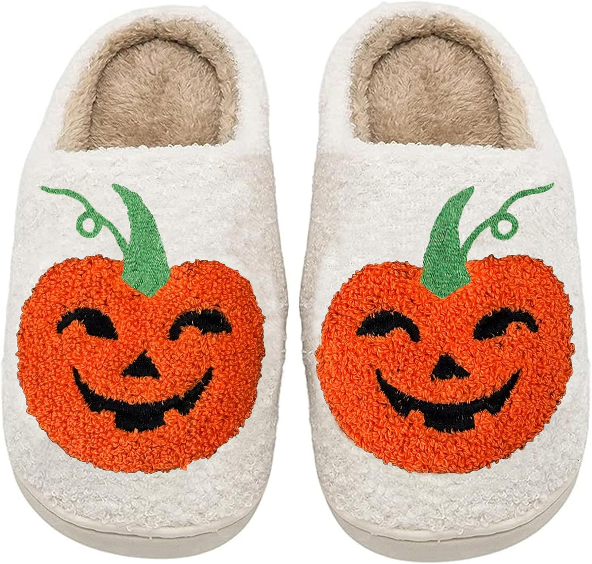 Pumpkin Plush Slippers