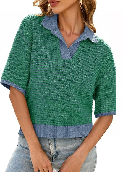 Striped Crop Sweater