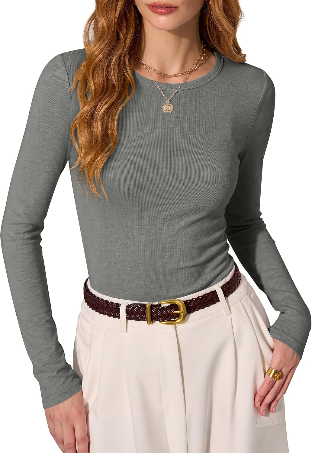 ANRABESS Wool Blend Shirt
