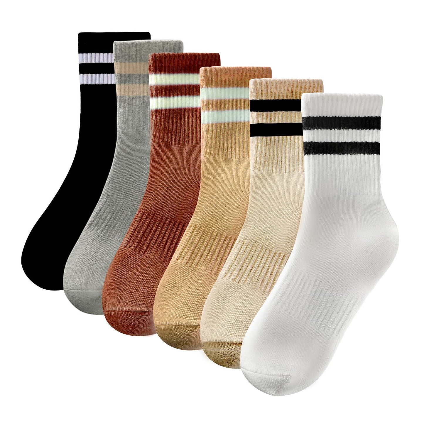 Retro Crew Socks (6PK)