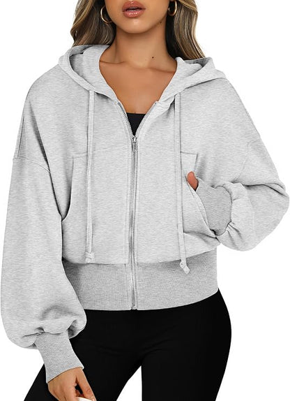 ANRABESS Cropped Hoodie