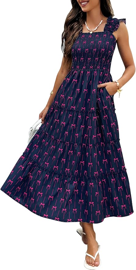 Smocked Flowy Dress