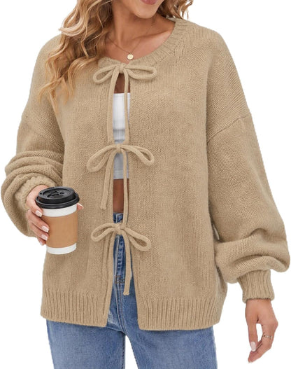 Tie Front Bow Cardigan