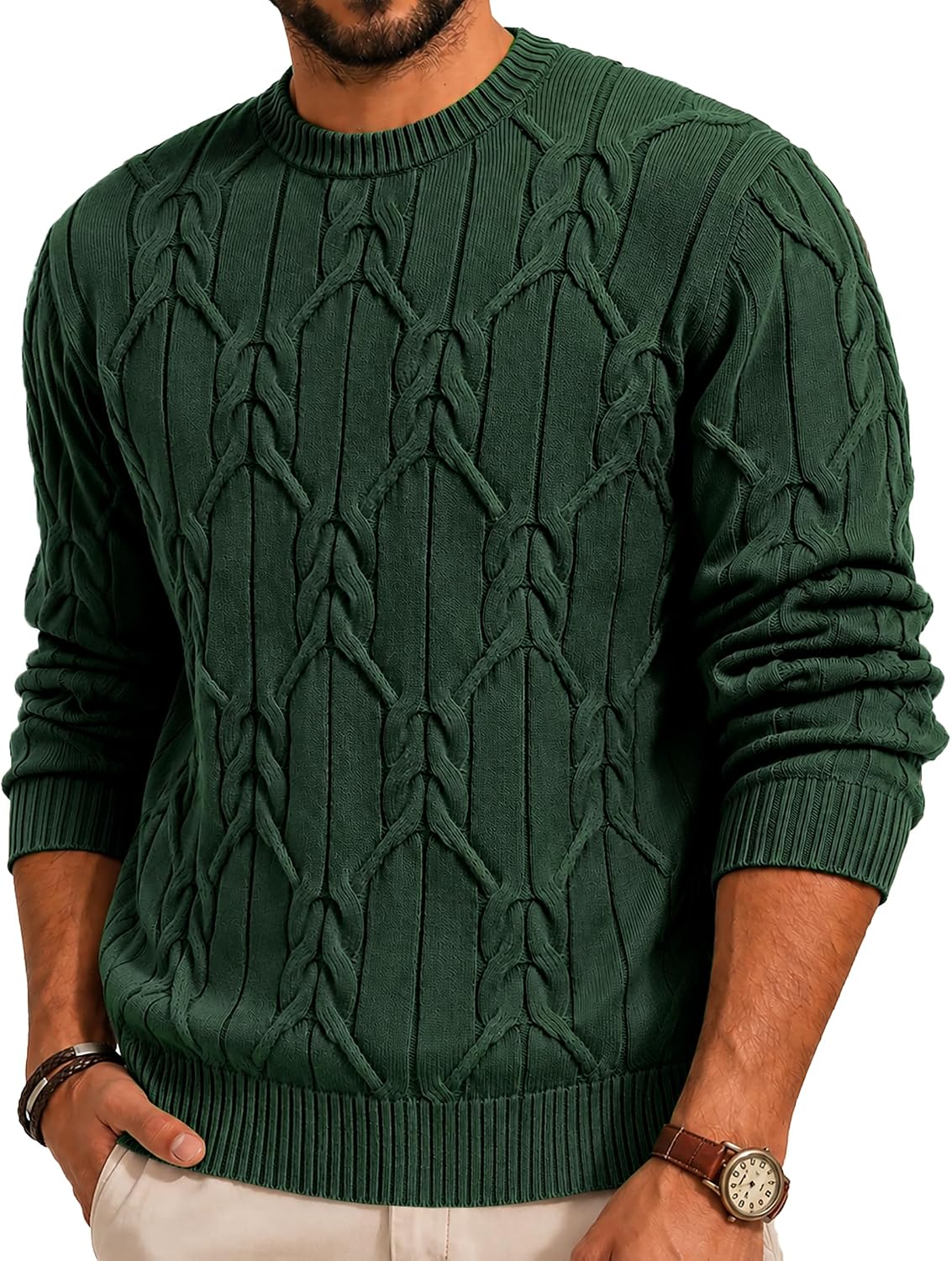 Men's Cable Knit Sweater