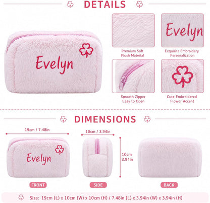 Custom Plush Makeup Bag