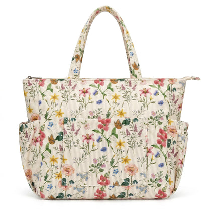 Corduroy Shoulder Tote