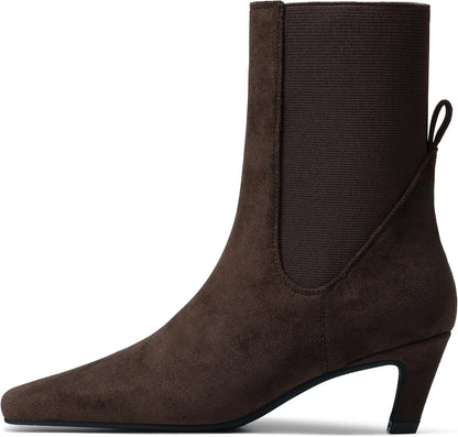 Kitten Heel Ankle Boots