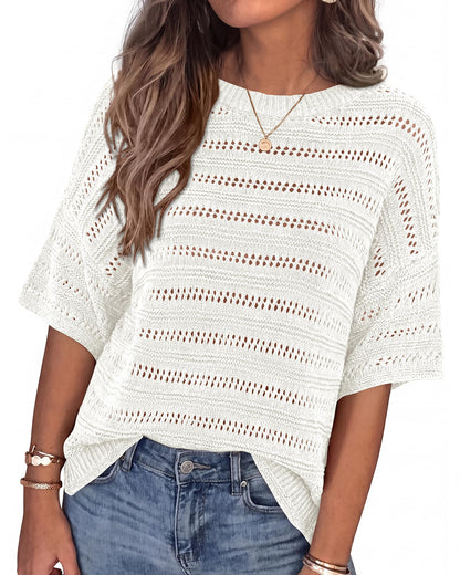 Oversized Crochet Tops