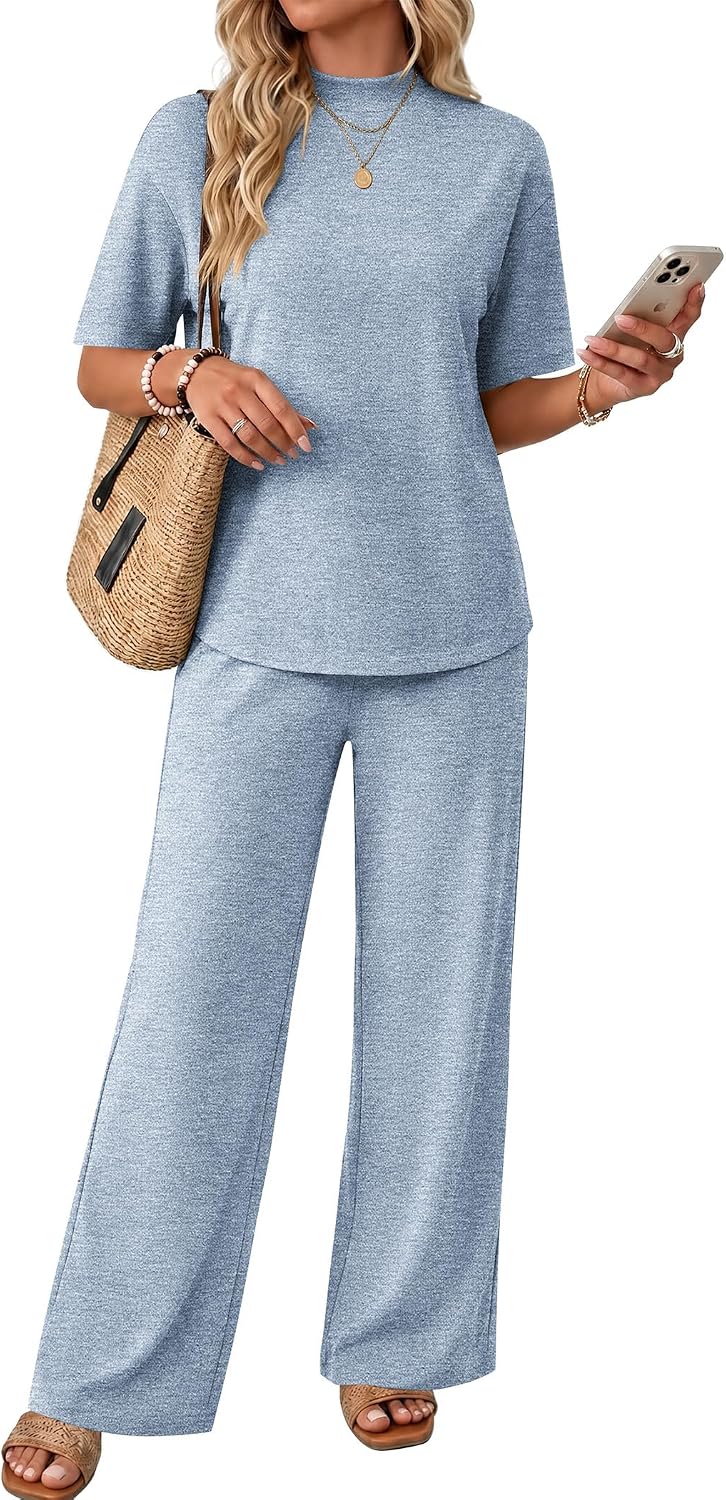 Mock Neck Lounge Set