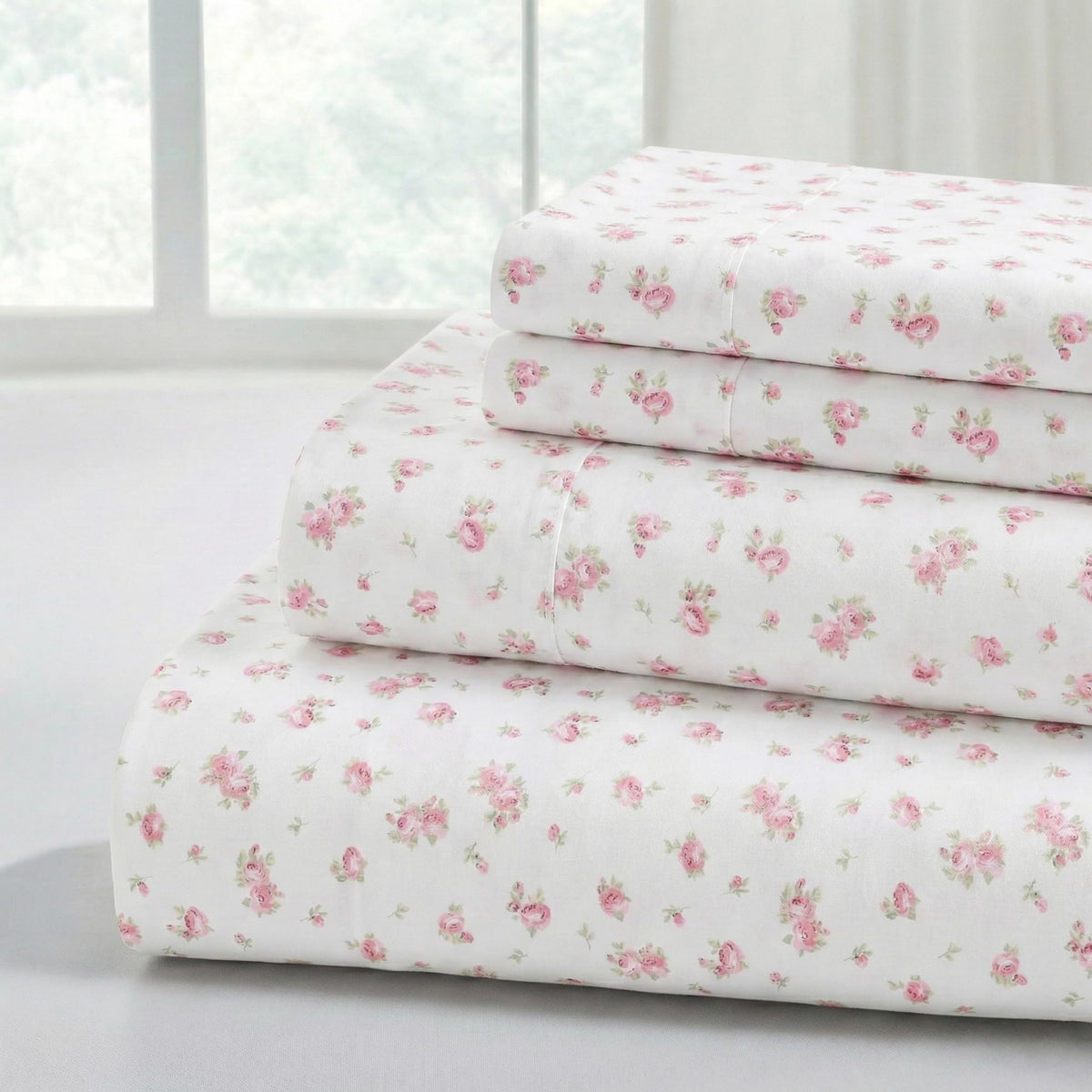 Floral Full Sheet Set (4PK)