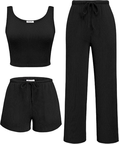 3pc Ribbed Set