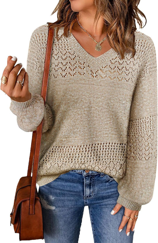 Knit V-Neck Sweater