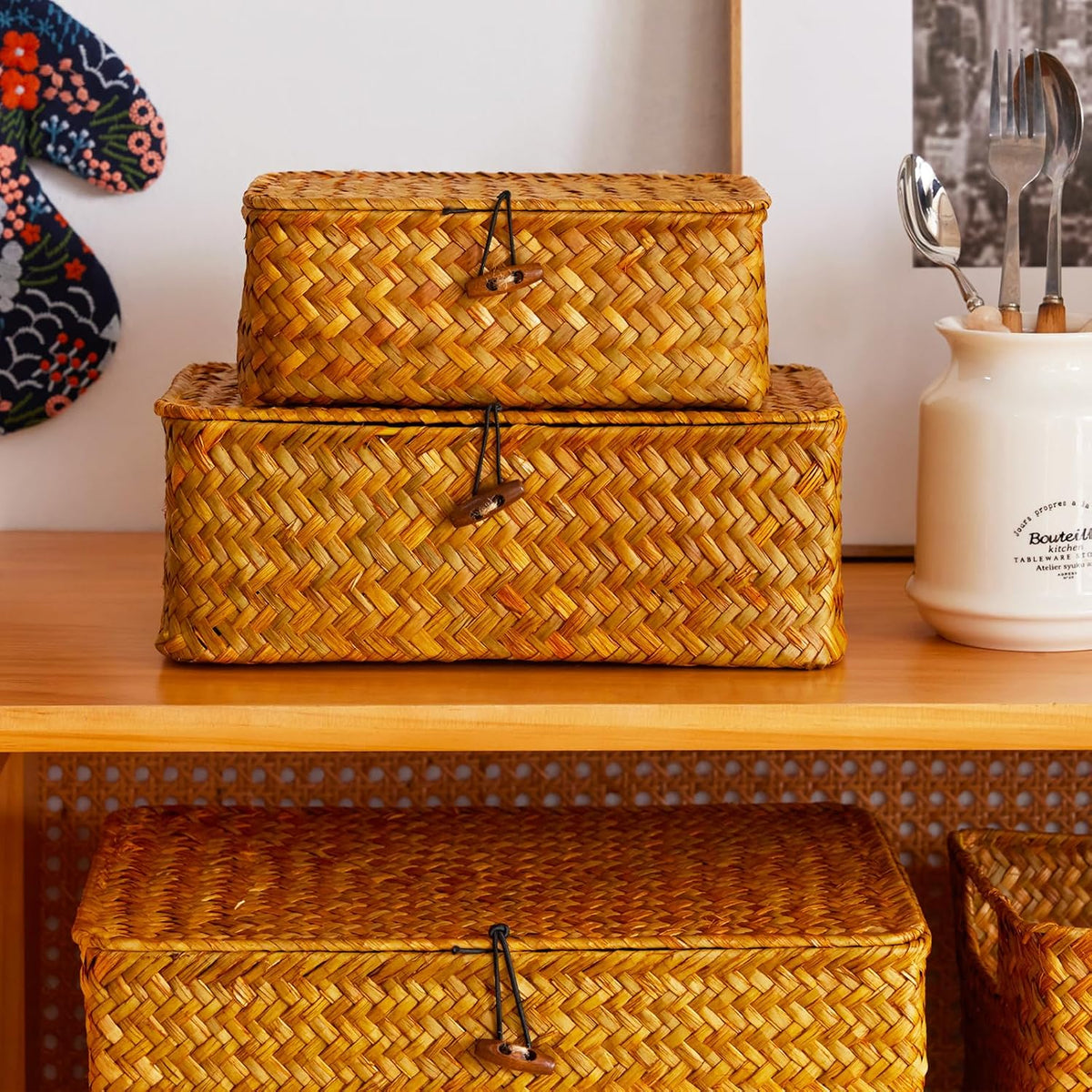 Woven Seagrass Baskets (3PK)