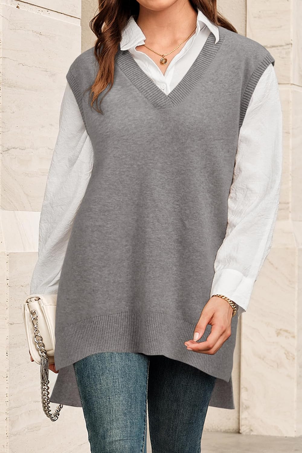 Wool Blend Sweater Vest