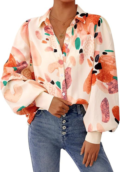 Floral Puff Sleeve Shirt