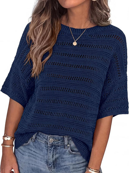 Oversized Crochet Tops
