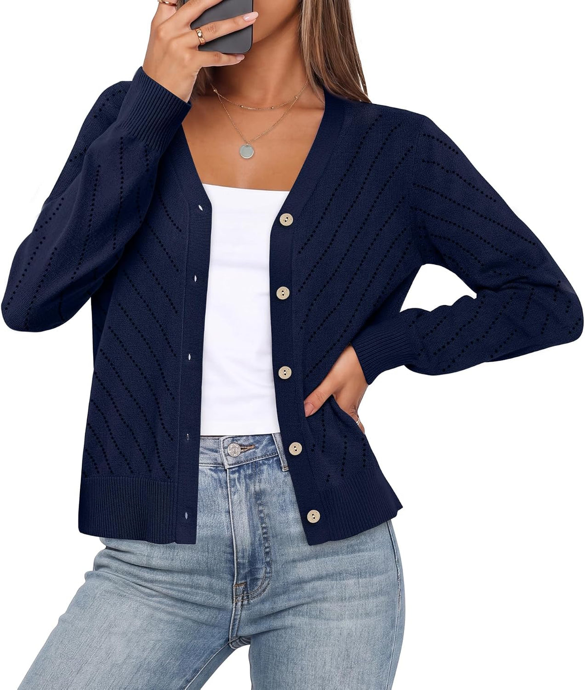 Lightweight V-Neck Cardigan