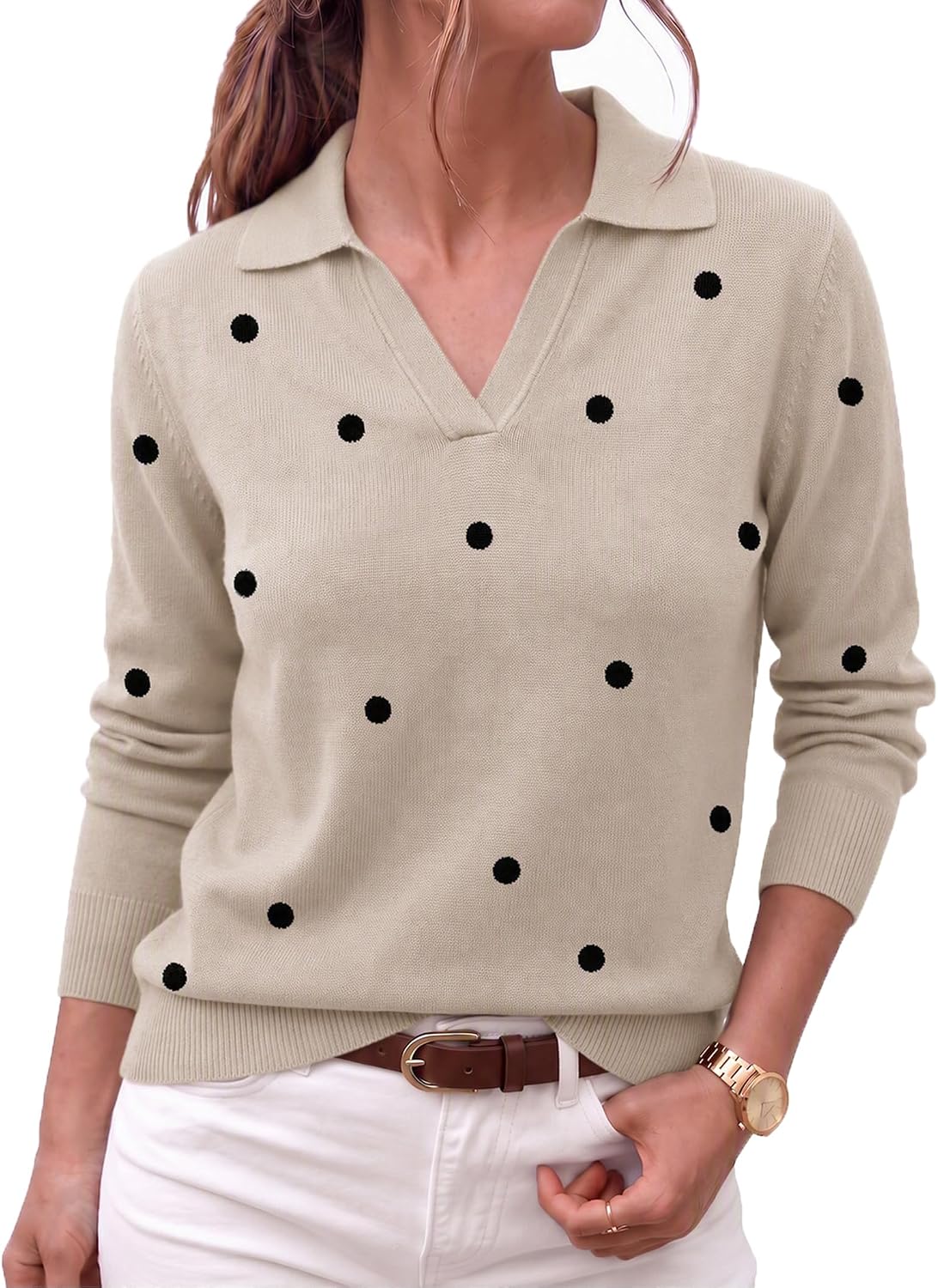 V Neck Knit Sweater