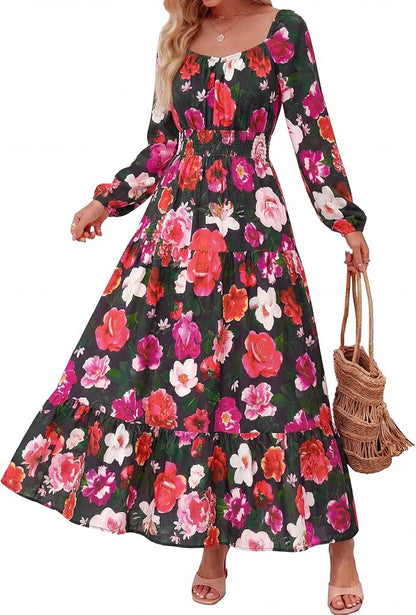 Boho Floral Maxi Dress