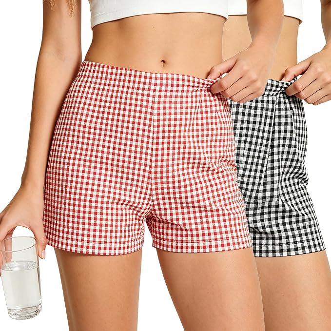 Gingham Pajama Shorts (2PK)