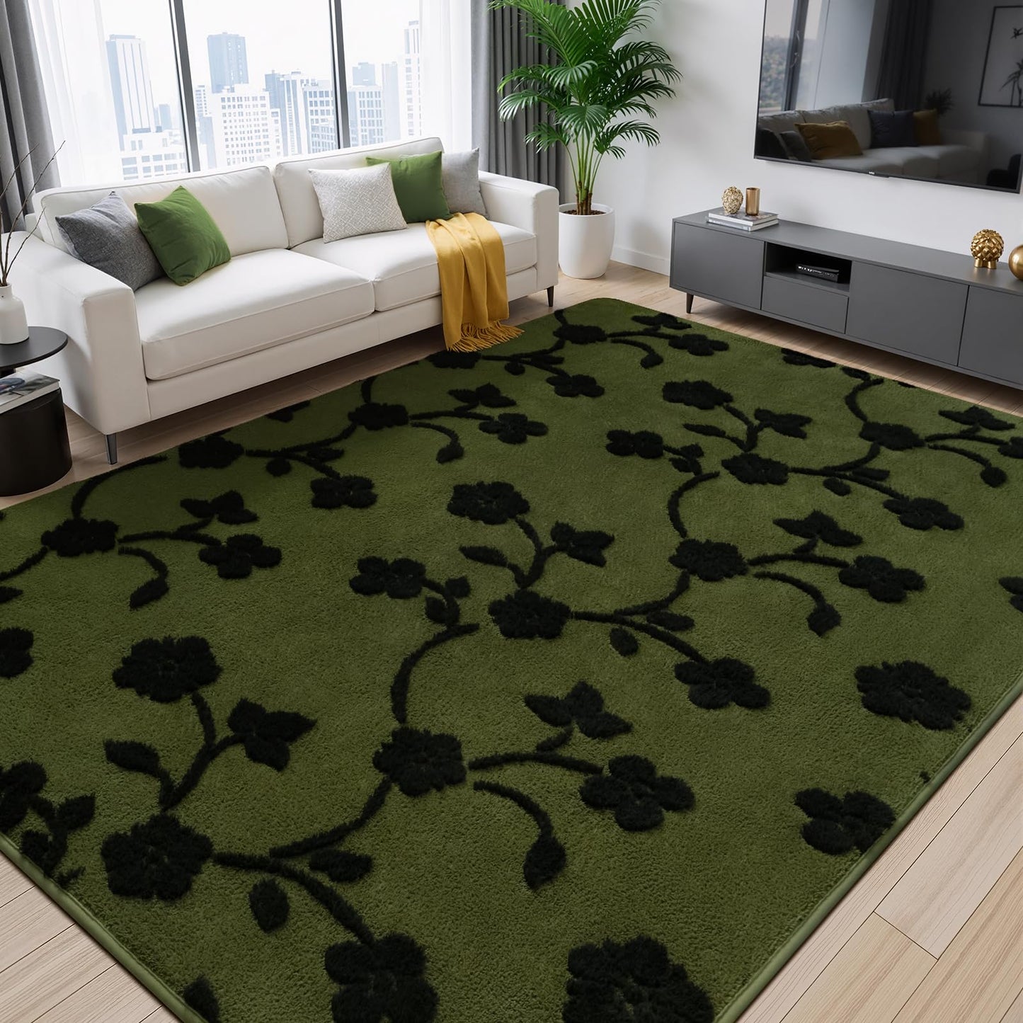 Floral Area Rug