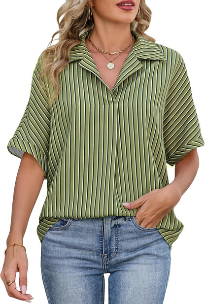 Striped Collared Shirt