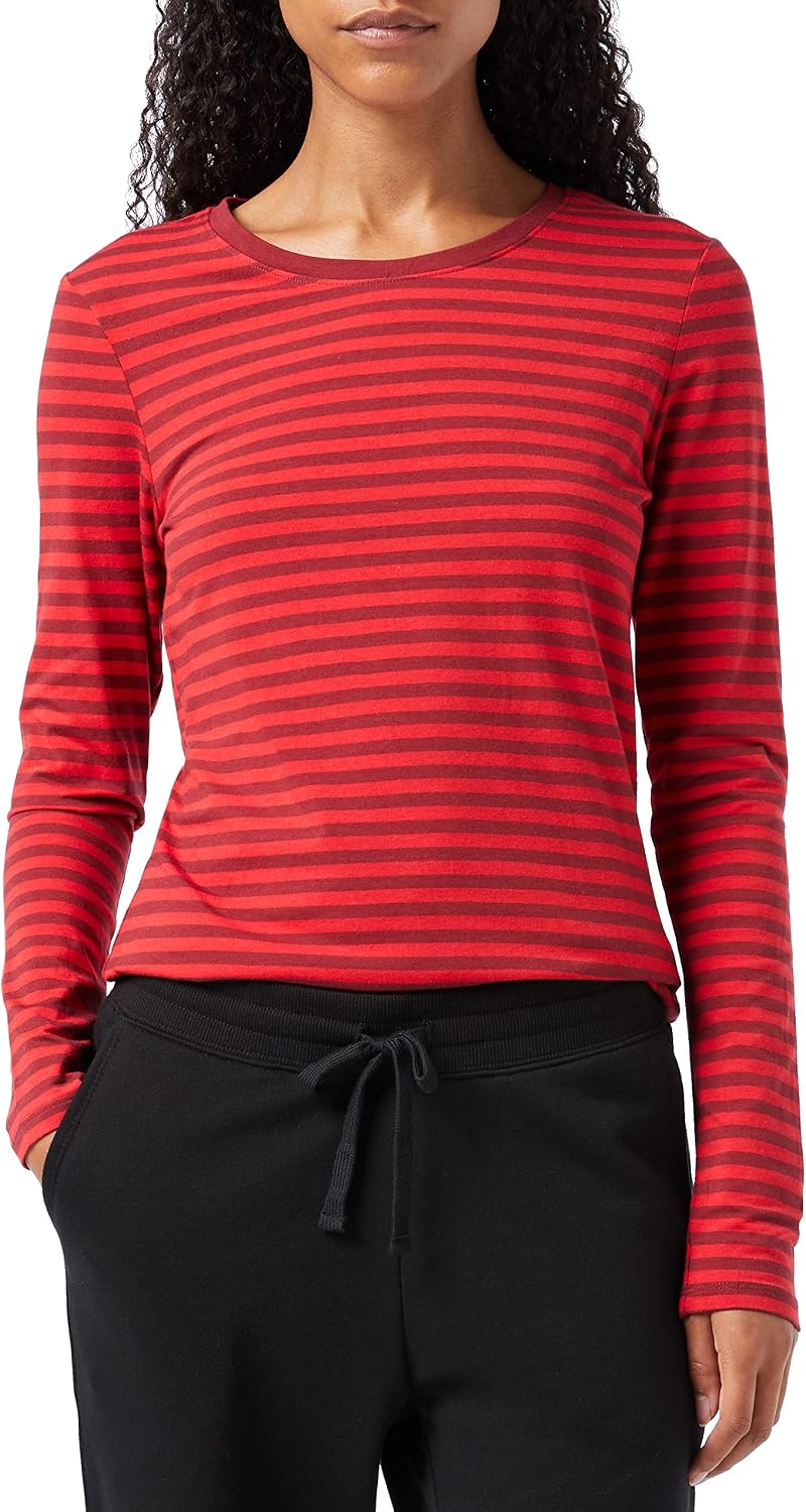 Cotton Blend Long Sleeve Top