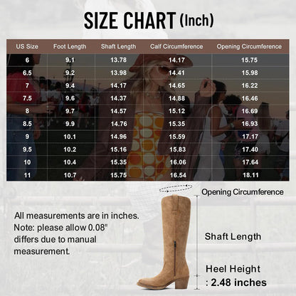 Knee High Western Boots
