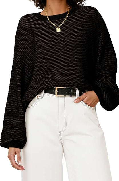 Waffle Knit Sweater