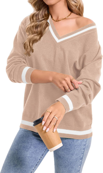 V Neck Pullover Sweater
