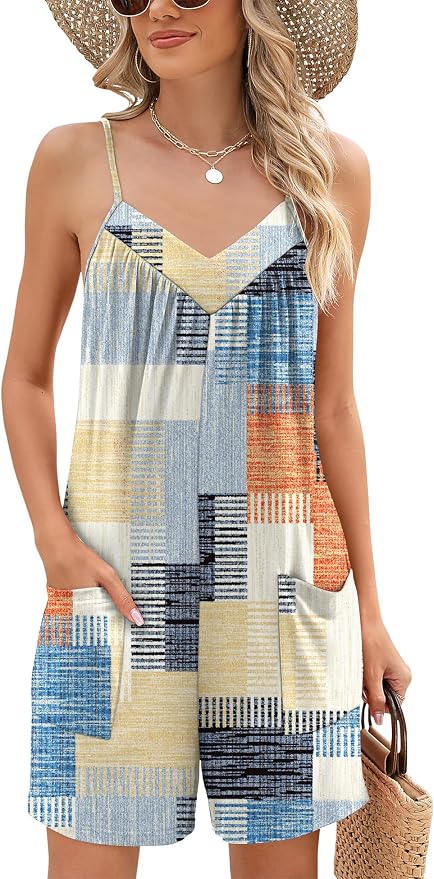 Wide Romper Shorts