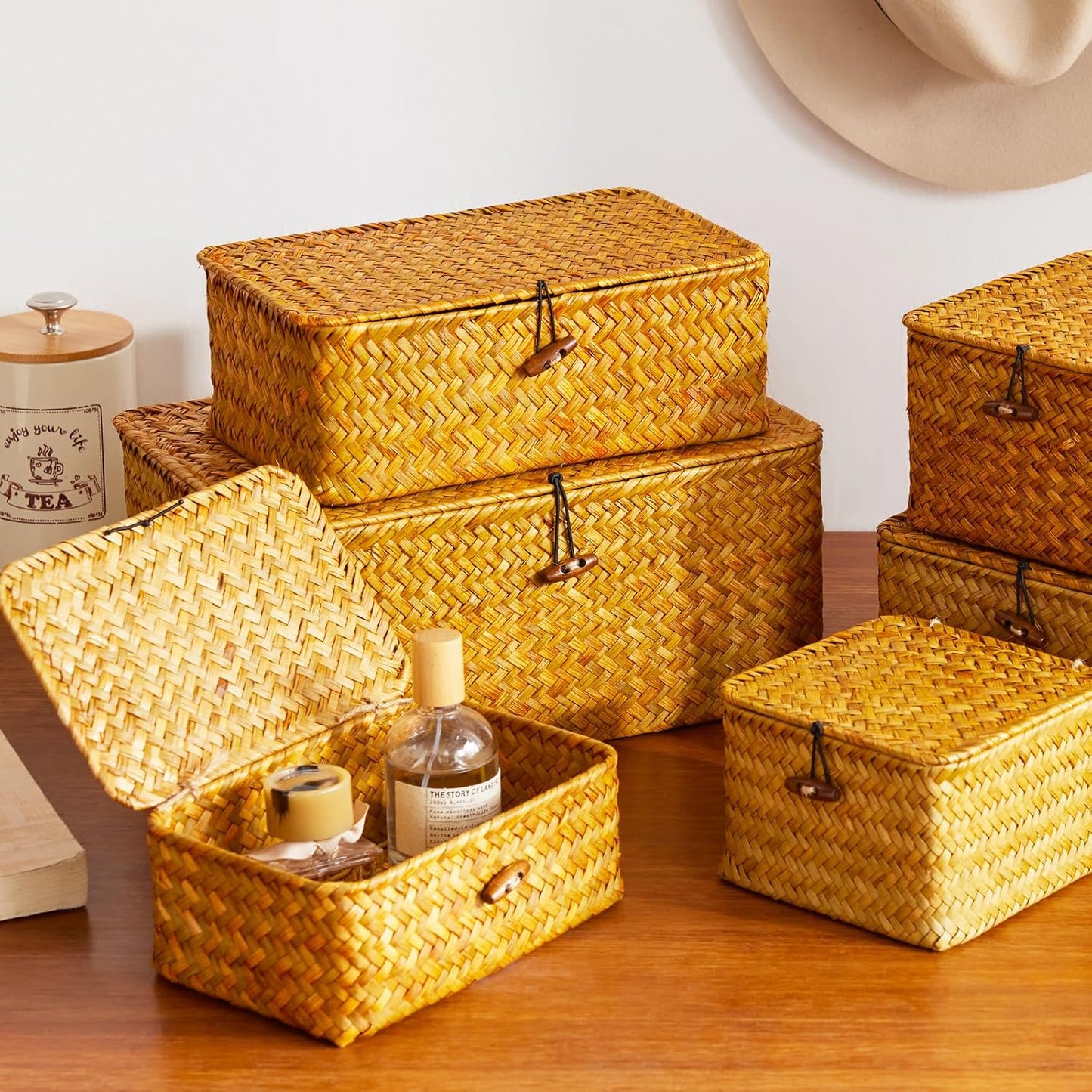 Woven Seagrass Baskets (3PK)