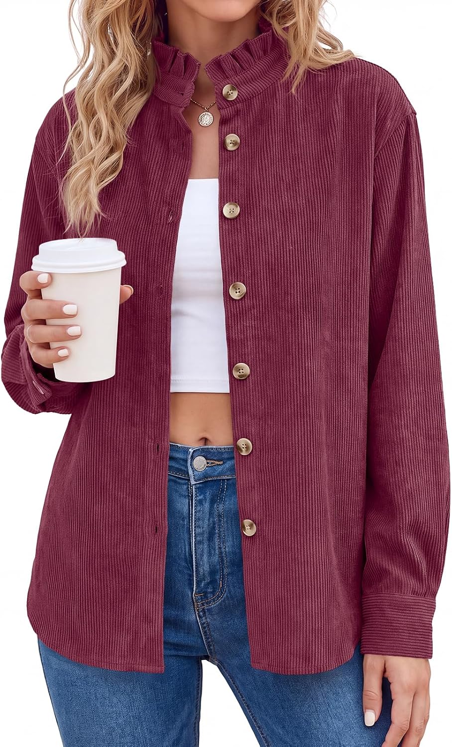 Corduroy Button Shirt