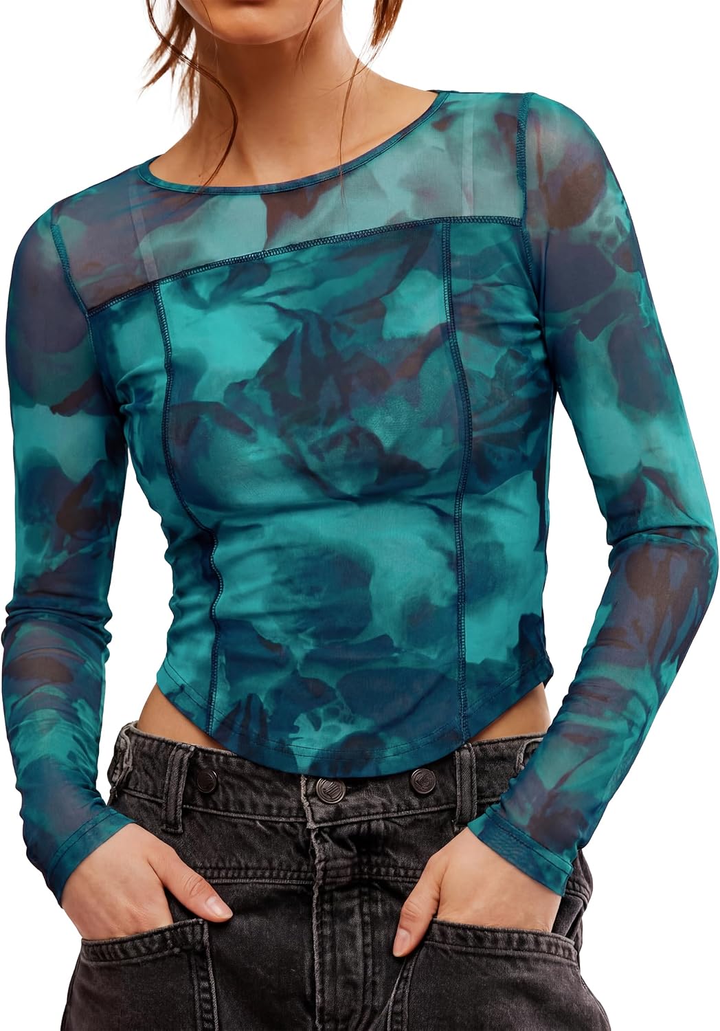 Mesh Lace Blouse