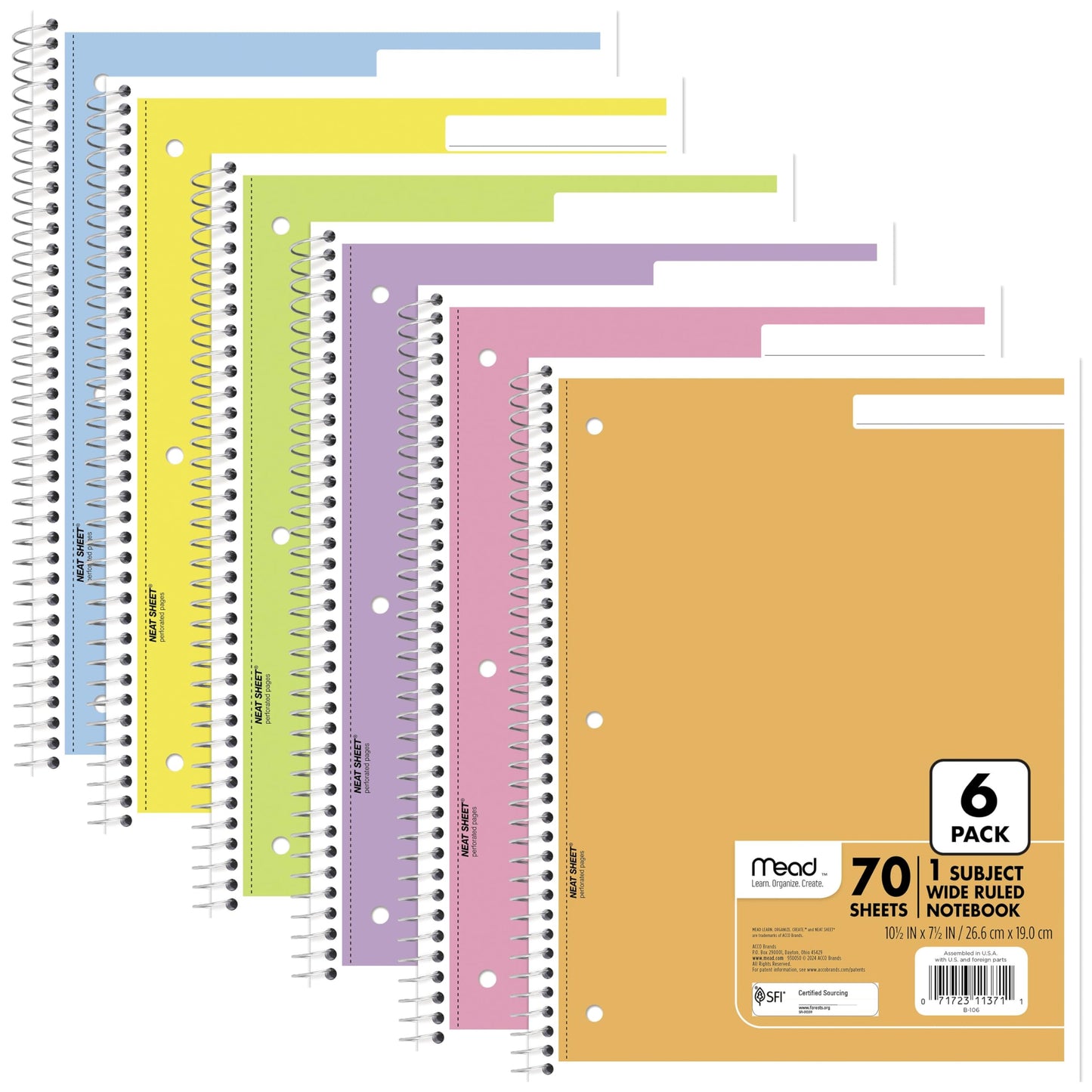 Spiral Notebook (6PK)