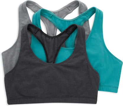 Racerback Cotton Bralette (3PK)
