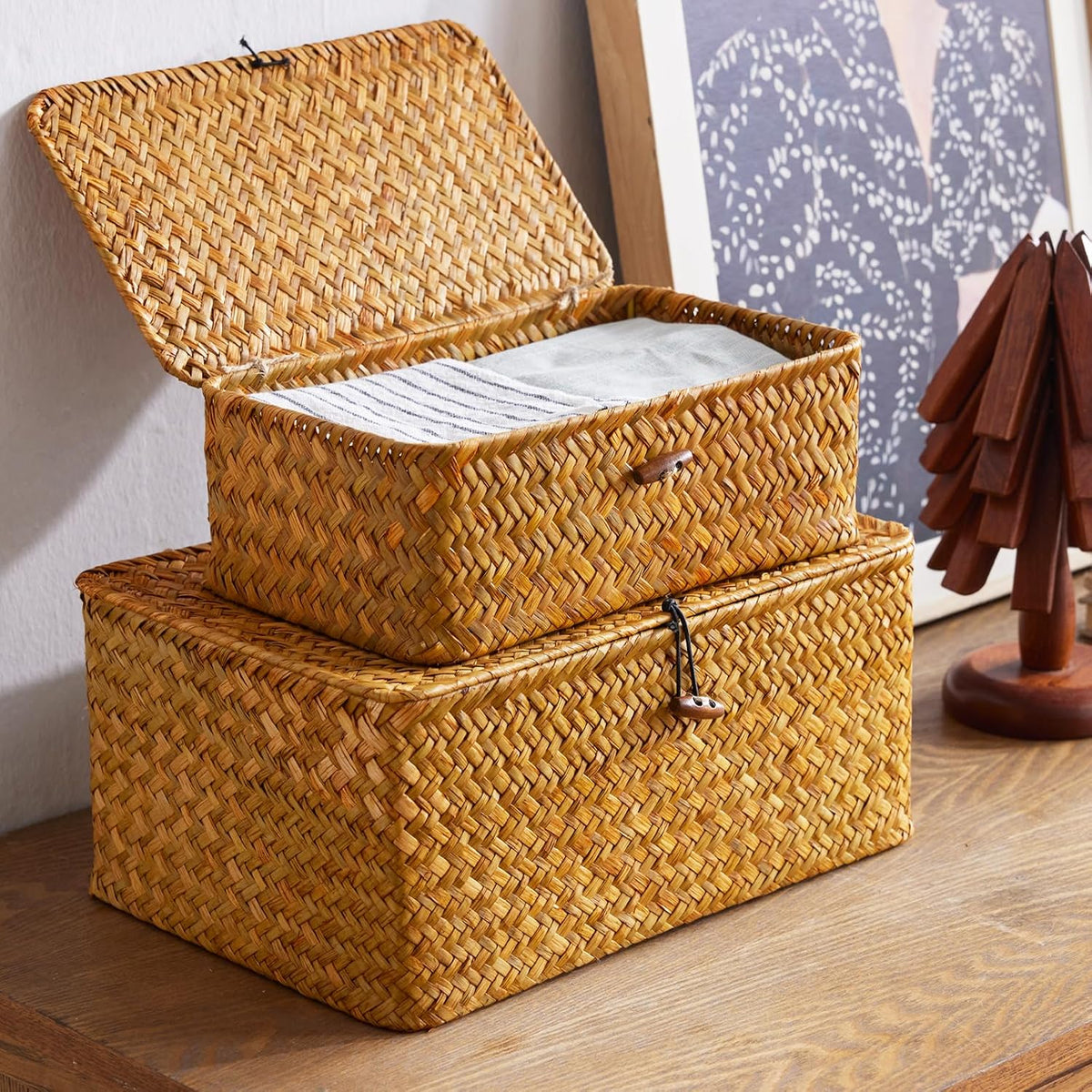 Woven Seagrass Baskets (3PK)