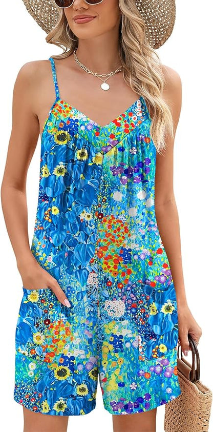 Wide Romper Shorts