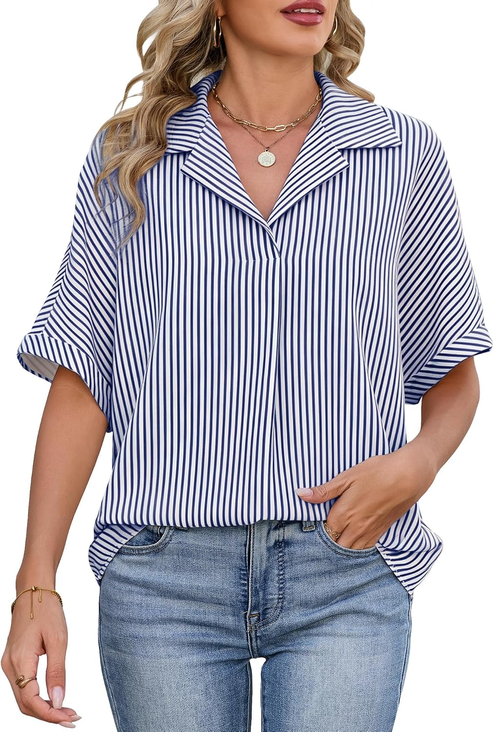 Striped Collared Shirt