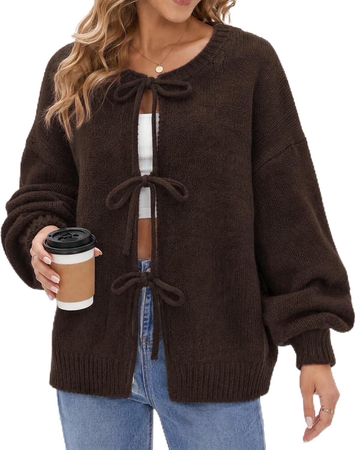 Tie Front Bow Cardigan