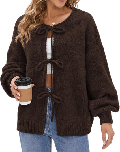 Tie Front Bow Cardigan
