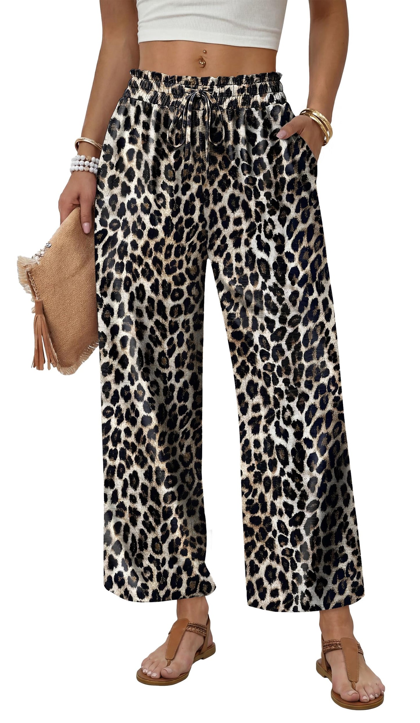 Cheetah Linen Pants