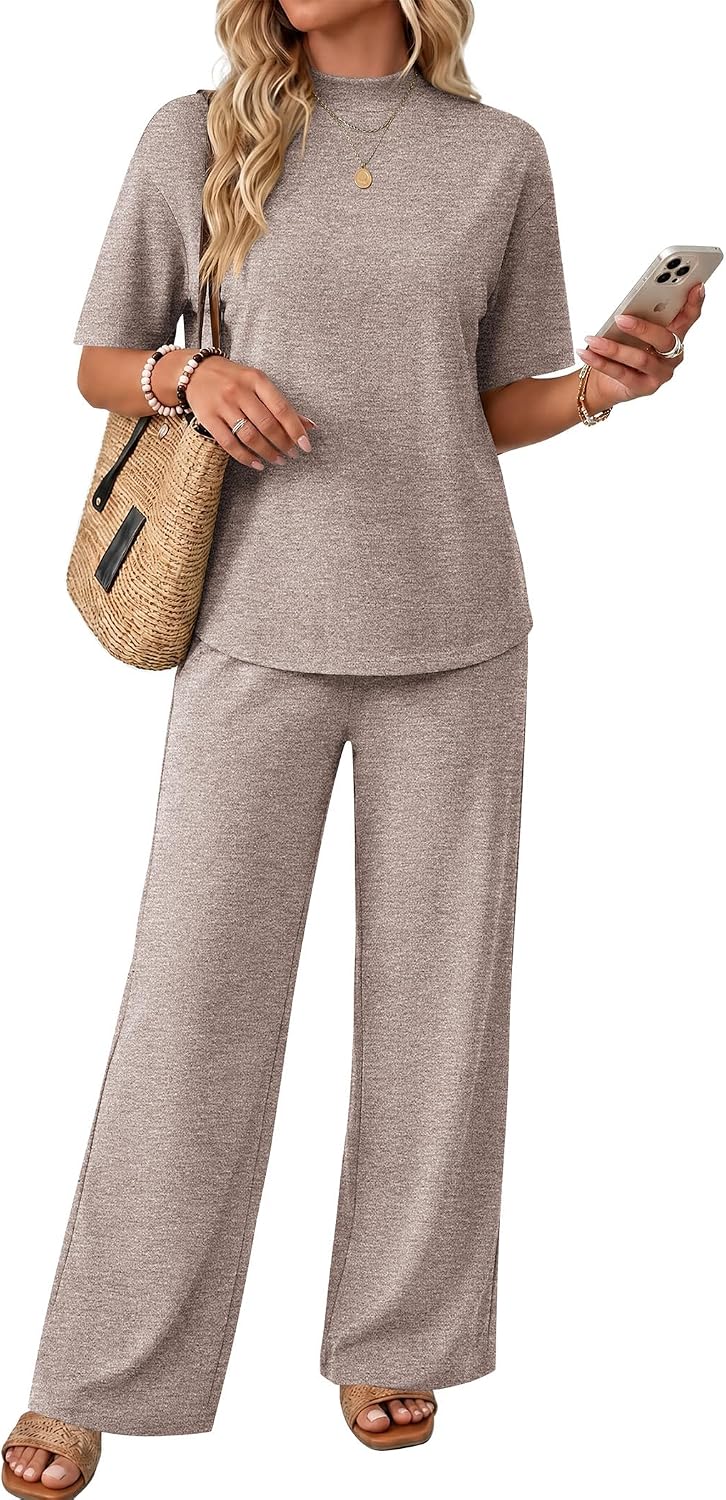 Mock Neck Lounge Set
