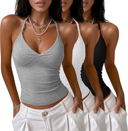 Halter Tank Tops (3PK)