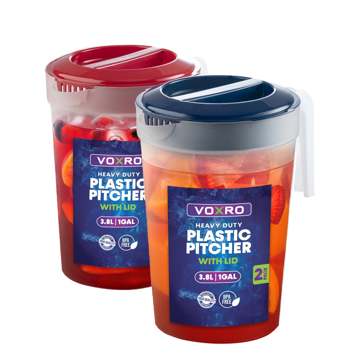 2pk 1 Gallon Pitchers