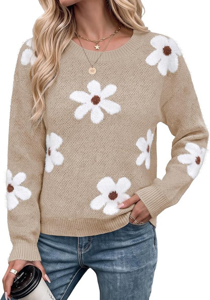 Floral Pullover Sweater