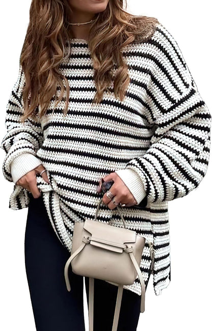 Oversized Striped Sweater