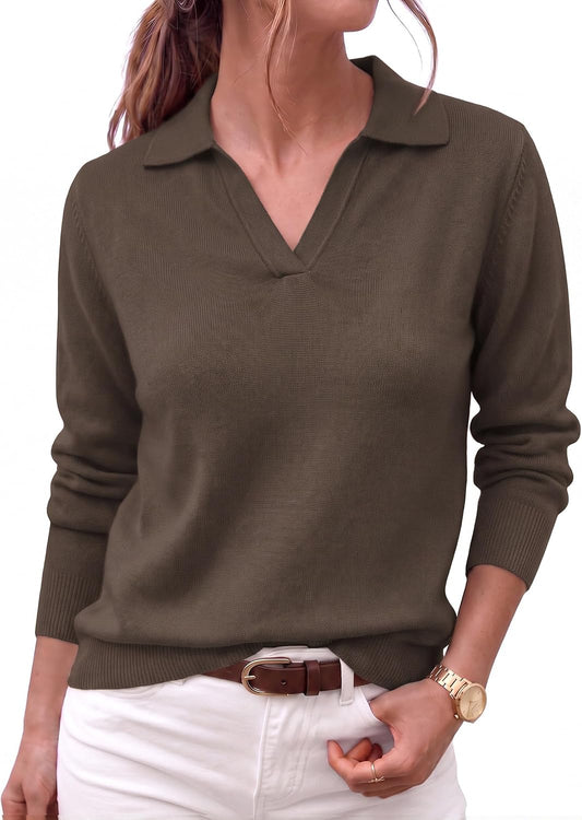 V Neck Knit Sweater