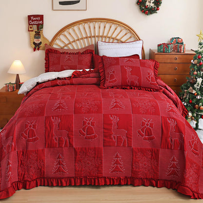 Christmas Embroidery Quilt Set